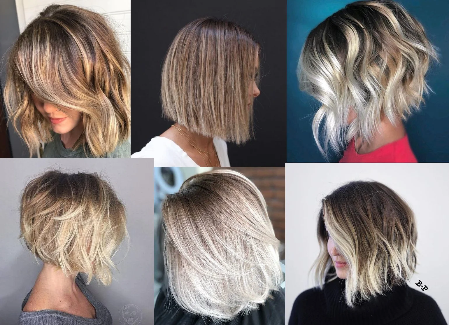 Aschblond-Balayage